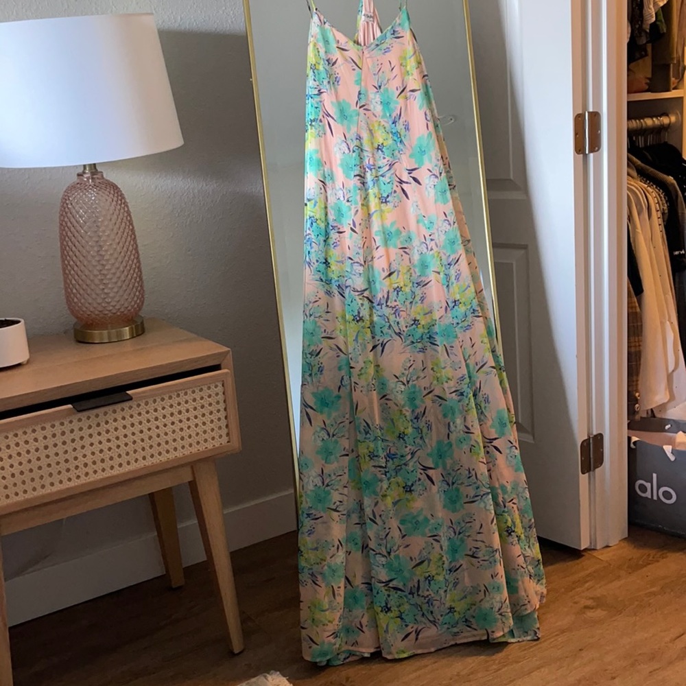 Tropical floor Length dress